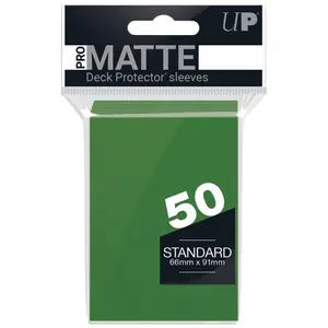 50 Pochettes UltraPro Matte Vertes