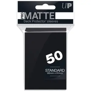 50 pochettes Pro-Matte Format Standard Noir - Ultra Pro
