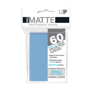 60 Pochettes Pro Matte Format Japonais Bleu Ciel - Ultra Pro