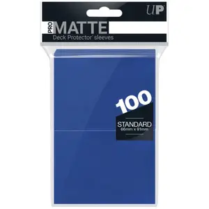 100 pochettes Pro-Matte Format Standard Bleu - Ultra Pro