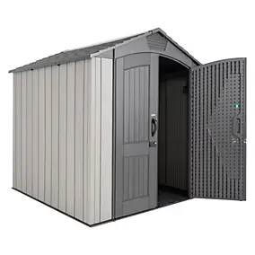 Abri de jardin en résine gris et anthracite, surface extérieure 4,58 m², Stormdust Lifetime