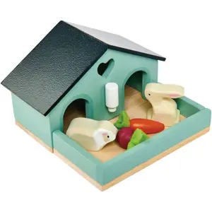 Set lapin et cochon d'inde + cabane