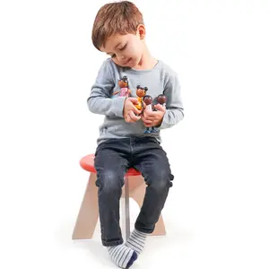 Famille de figurines en bois Hummingbird