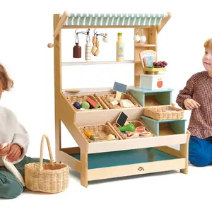Étal de marché en bois
