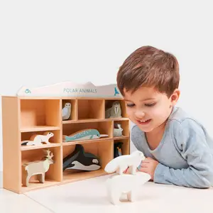 Set animaux en bois Animaux polaires