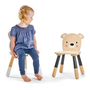 Chaise enfant ours en bois