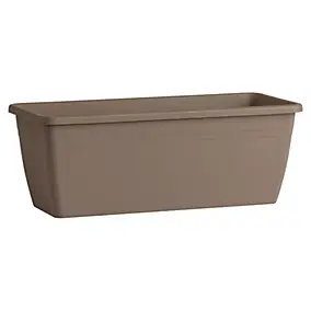 Jardinière Day R plastique camel 50 x 14,5 cm Deroma