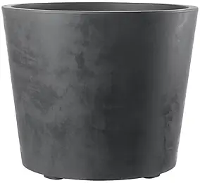 Vaso à réserve d'eau plastique Deroma Millennium anthracite ø59 x h.49 cm