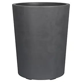 Vase plastique gris anthracite ⌀53 cm Deroma avec réserve d'eau