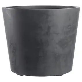 Vase plastique gris anthracite ⌀59 cm Deroma avec réserve d'eau