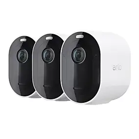 Caméra de vidéosurveillance sans fil Arlo Pro4 2K blanche, lot de 3