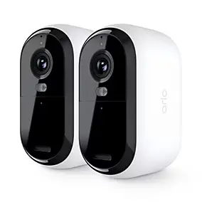 2 caméras de vidéosurveillance extérieures 2K blanches Arlo Essential2