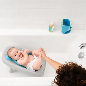 Transat de bain incliné Moby bleu