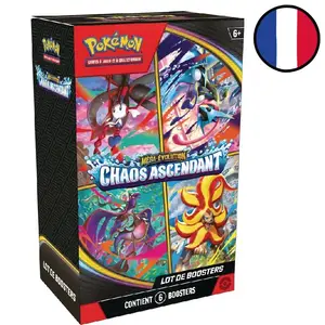 Bundle 6 boosters Pokémon : Chaos Ascendant [ME4] - FR