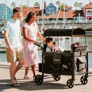 Chariot de transport enfant W4 Elite Volcano Black (4 places)