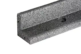 Bordure flexible en caoutchouc recyclé de couleur noire
