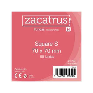 55 Protège-cartes Format Square S transparents - Zacatrus