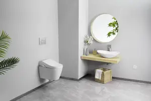 Abattant japonais lavant électrique avec siège chauffant blanc