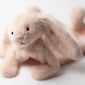 Doudou plat Bashful Lapin Blush (20 cm)