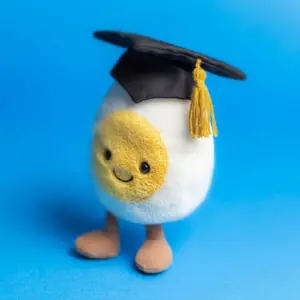 Peluche Amuseable Oeuf dur Diplomé (14 cm)
