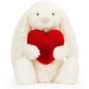 Peluche Bashful Lapin avec Coeur Original (31 cm)