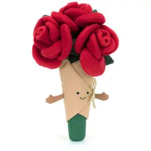 Peluche Amuseable bouquet de Rose (30 cm)