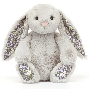 Peluche Bashful Lapin en fleurs Gris (31 cm)