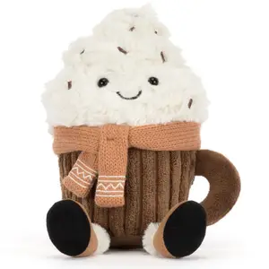 Peluche Amuseable Scarflles le chocolat chaud (19 cm)