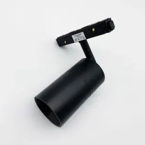 Spot LED sur Rail Magnétique 48V 15W Orientable NOIR - Blanc Neutre 4000K - 5500K