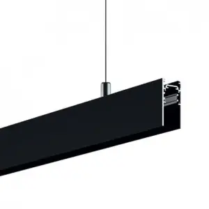 Rail Magnétique en Saillie 48V 2m NOIR