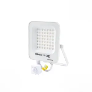 Projecteur LED Extérieur 30W IP65 BLANC avec Détecteur de Mouvement Crépusculaire - Blanc Neutre 4000K - 5500K
