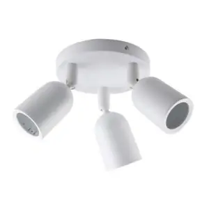 Spot LED en saillie Triple Orientable BLANC pour ampoule GU10