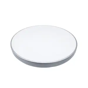 Plafonnier LED Rond 40W 220V Contour Argenté - Blanc Neutre 4000K - 5500K