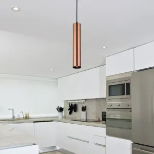 Luminaire Suspendu GU10 IP20 30cm Bronze