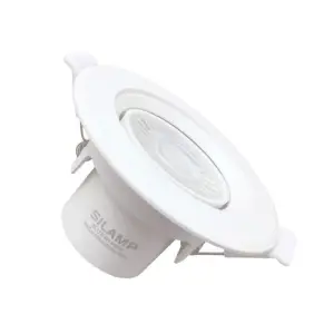 Spot LED Encastrable Orientable Rond Blanc 8W - Blanc Neutre 4000K - 5500K
