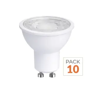 Ampoule LED GU10 9.5W - Pack de 10 - Blanc Froid 6000K - 8000K