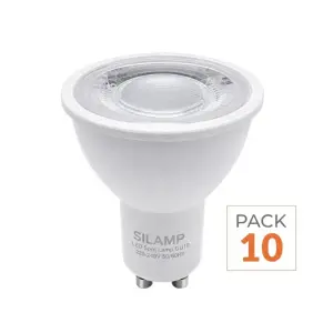 Ampoule LED GU10 Dimmable 8W 220V SMD2835 PAR16 60° - Pack de 10 - Blanc Neutre 4000K - 5500K