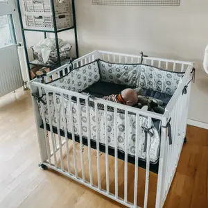 Parc bébé pliant Moritz White (89 x 95 cm)