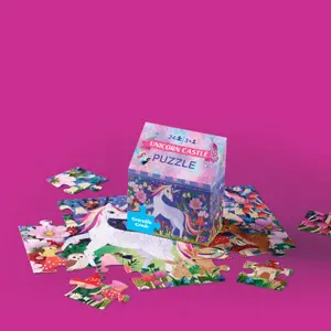 Puzzle maison Le château des licornes (24 pièces)