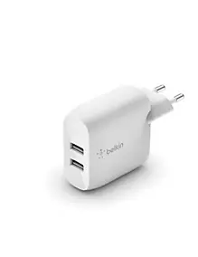 Chargeur secteur Boost Charge 2 USBA 2x 12W Belkin blanc