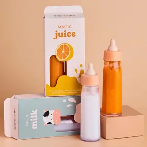 Duo de biberons magiques pour poupée
