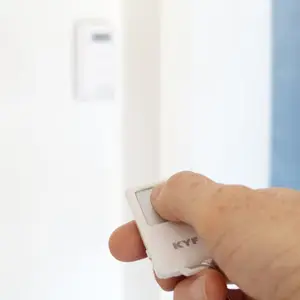 Kit alarme d'intérieur avec détecteur infrarouge et sirène 100 db - blanc
