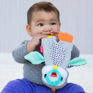 Peluche de dentition pingouin