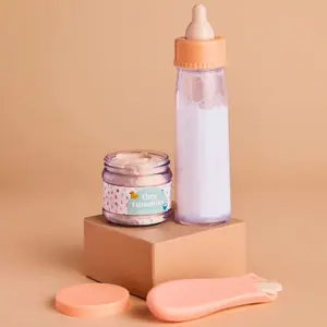Coffret repas petit pot et biberon magiques pour poupée Céréales