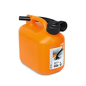 Bidon d'huile avec bec en plastique orange 5L Stihl