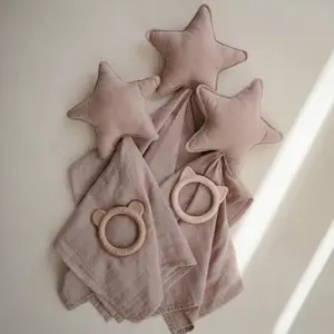 Doudou plat étoile Natural