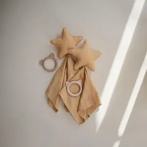 Doudou plat étoile Fall yellow