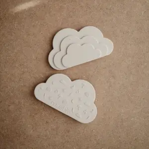 Jouet de dentition nuage gris