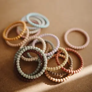 Lot de 3 bracelets de dentition Pearl Berry-Marigold-Khaki