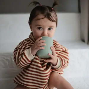 Tasse à bec en silicone Powder Blue
